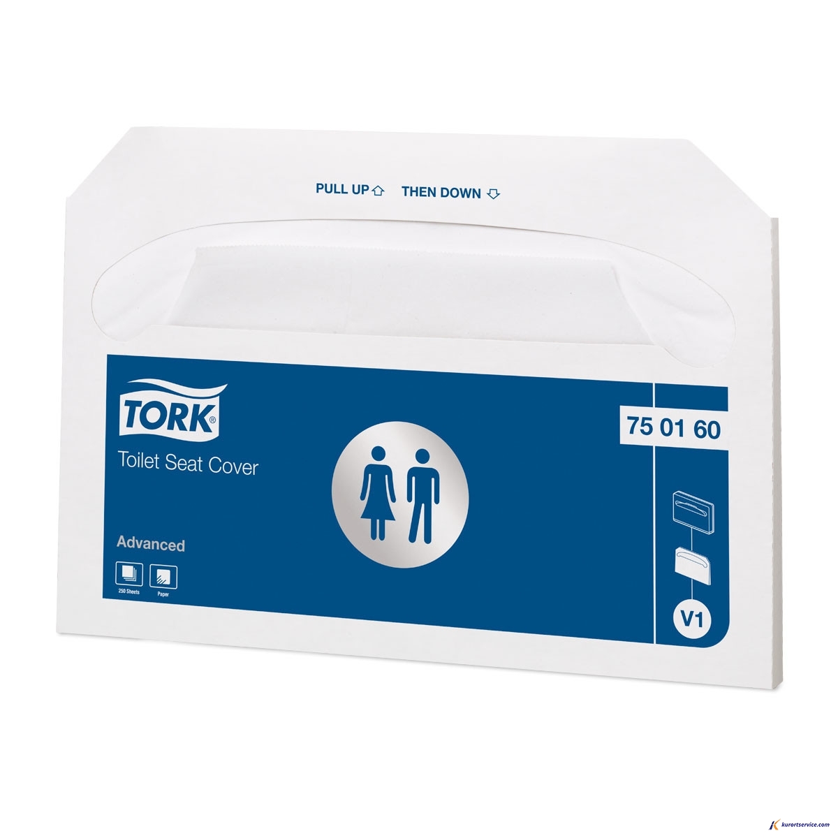 Tork Индивидуальные бумажные покрытия на унитаз 250л 750160 V1 купить в интернет-магазине Курорт Сервис