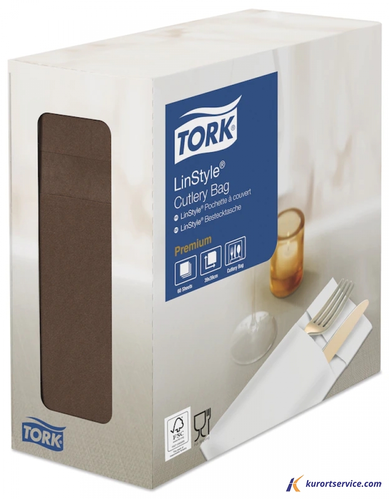 Tork LinStyle® конверты для столовых приборов какао 6 шт/кор