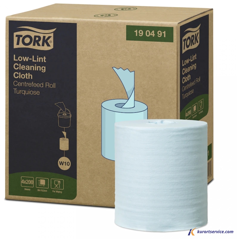 Tork безворсовый нетканый материал сменный блок для системы W10 синий 200л