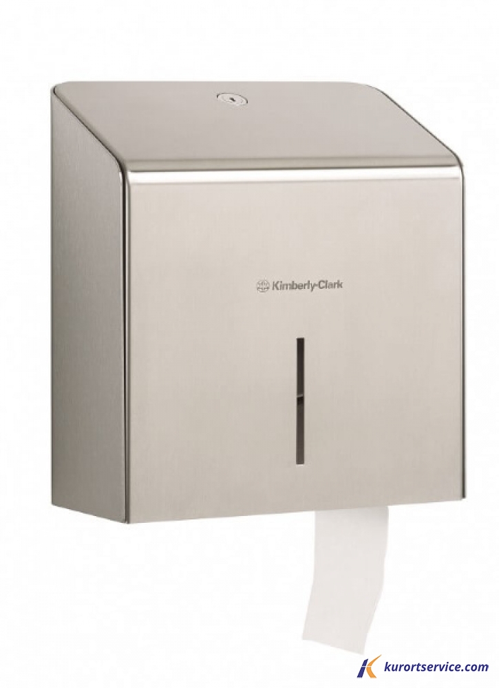 Диспенсер для туалетной бумаги в больших рулонах Kimberly-Clark стальной 2м
