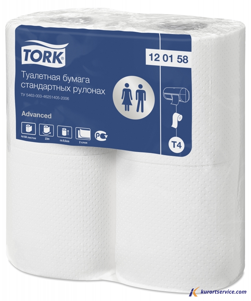 Tork Туалетная бумага в стандартных рулонах 2сл 23м T4 120158