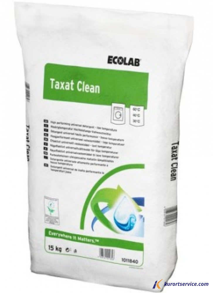 Ecolab TAXAT CLEAN Стиральный порошок универсальный низкотемпературный 15кг
