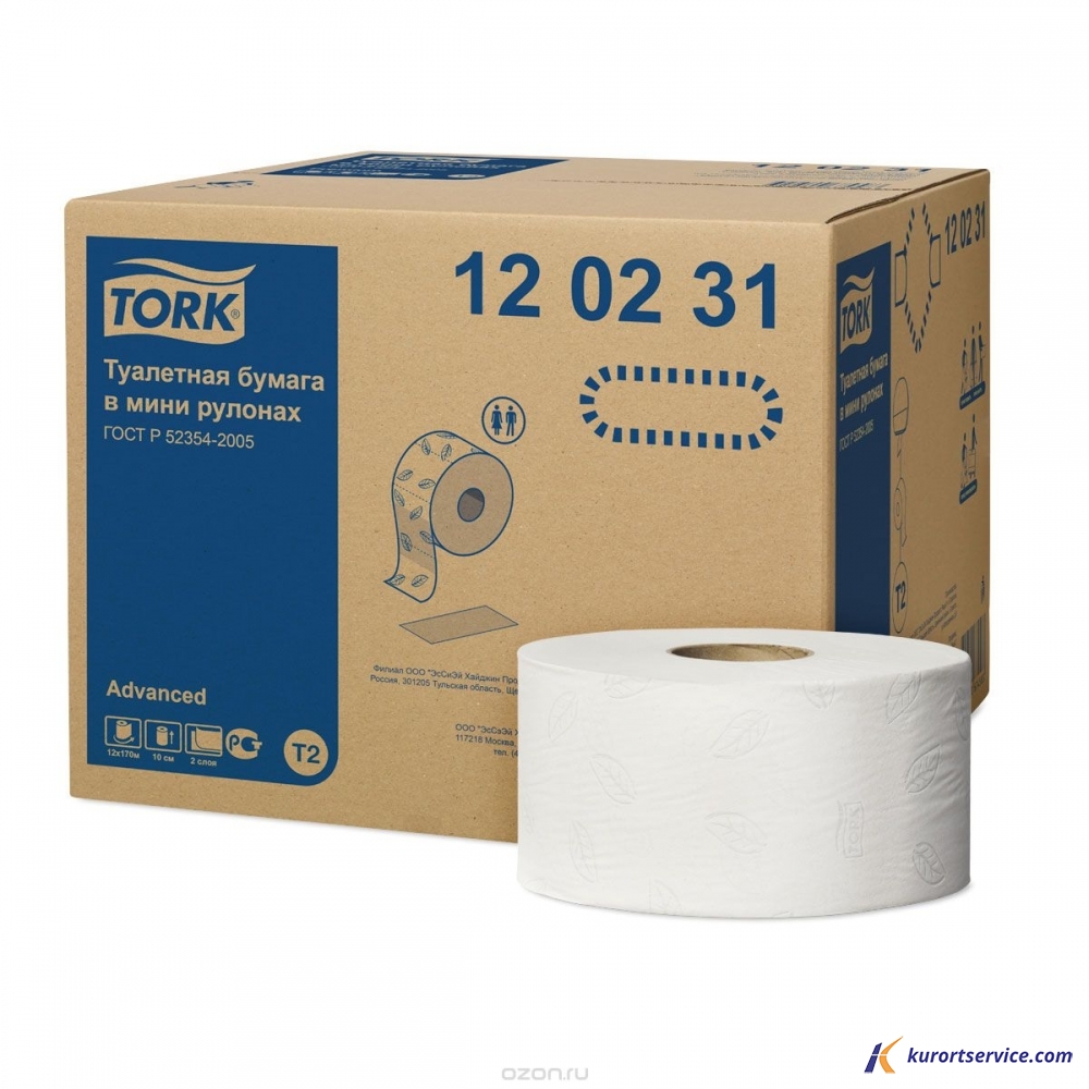Tork Туалетная бумага в мини-рулонах 2сл 170м 120231 T2