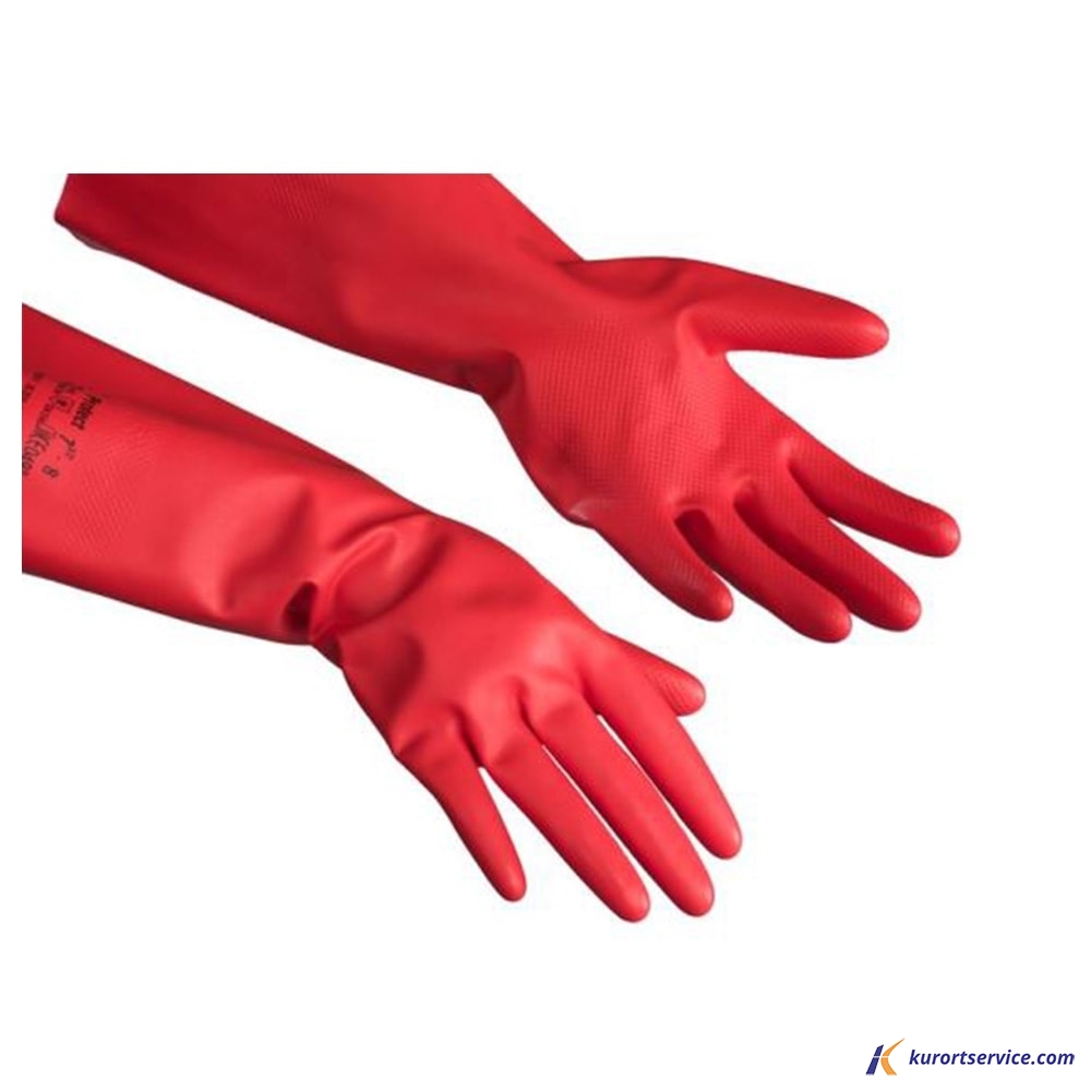 Vileda Professional Перчатки латексные многоцелевые S (красный) 100749