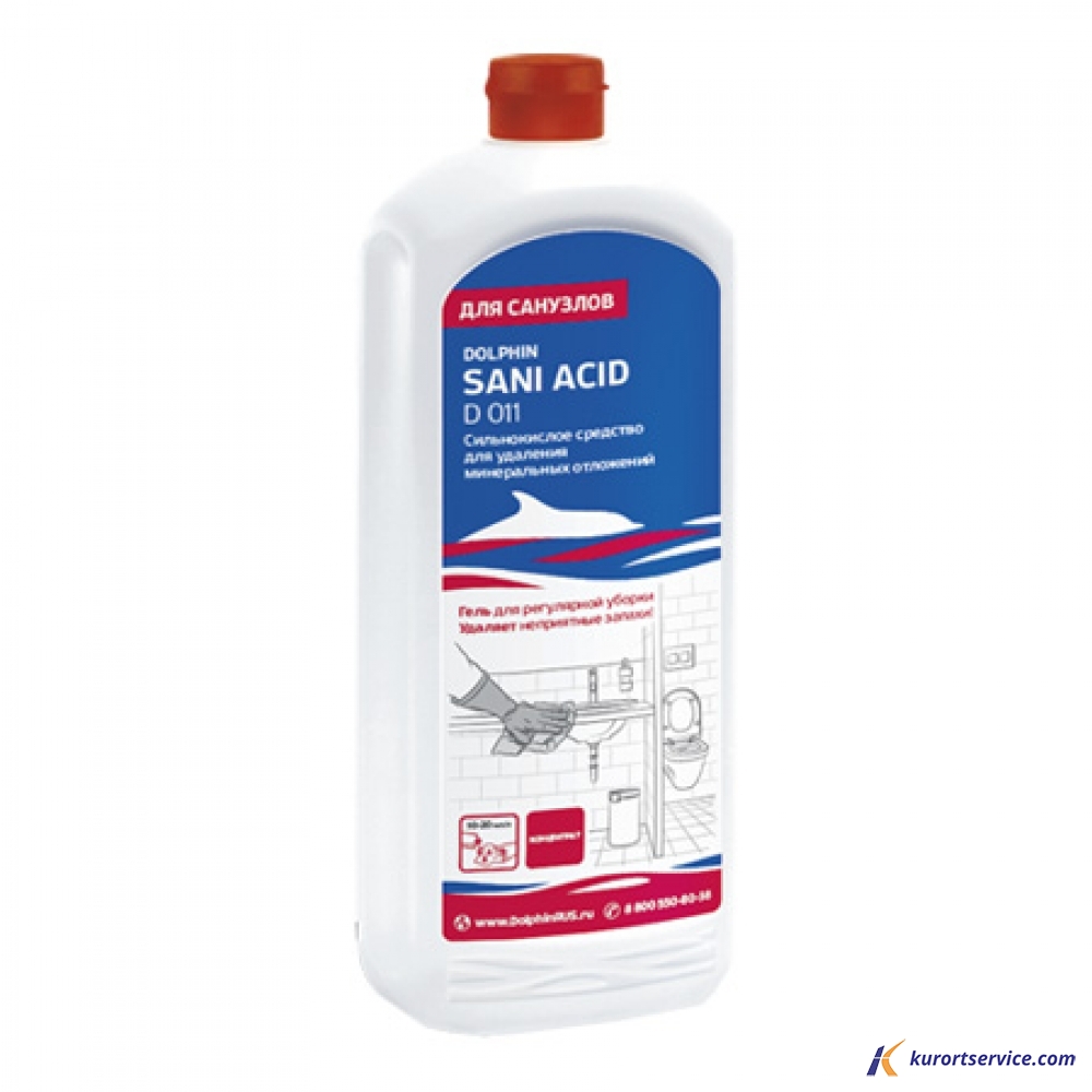 Dolphin Sani-Acid средство для уборки сантехники и туалетов 12*1 л