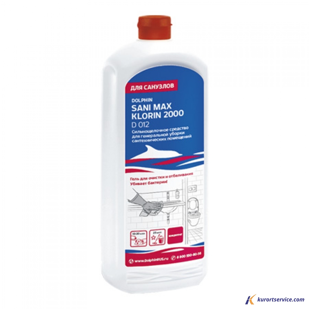Dolphin Sani-Max (Klorin2000) Щелочное средство, для мытья и дезинфекции 12