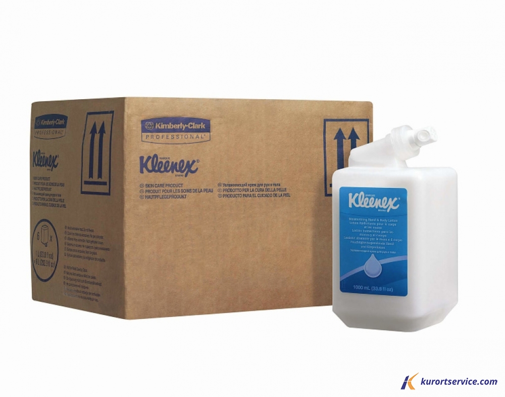 Увлажняющий крем для рук и тела Kleenex, 1 литр, 6 шт/кор