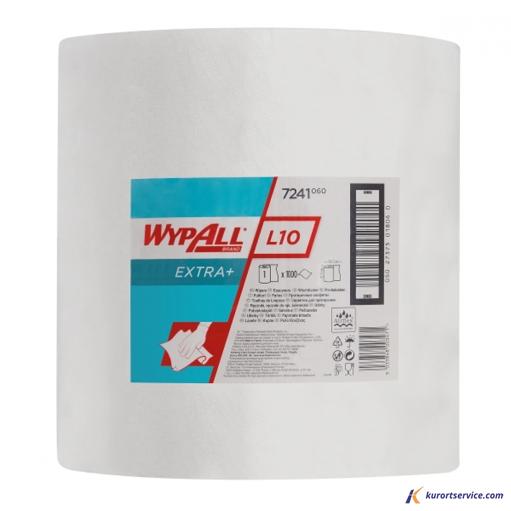 Протирочный материал WypAll L20, общего назначения, в рулоне, белый, 1 слой