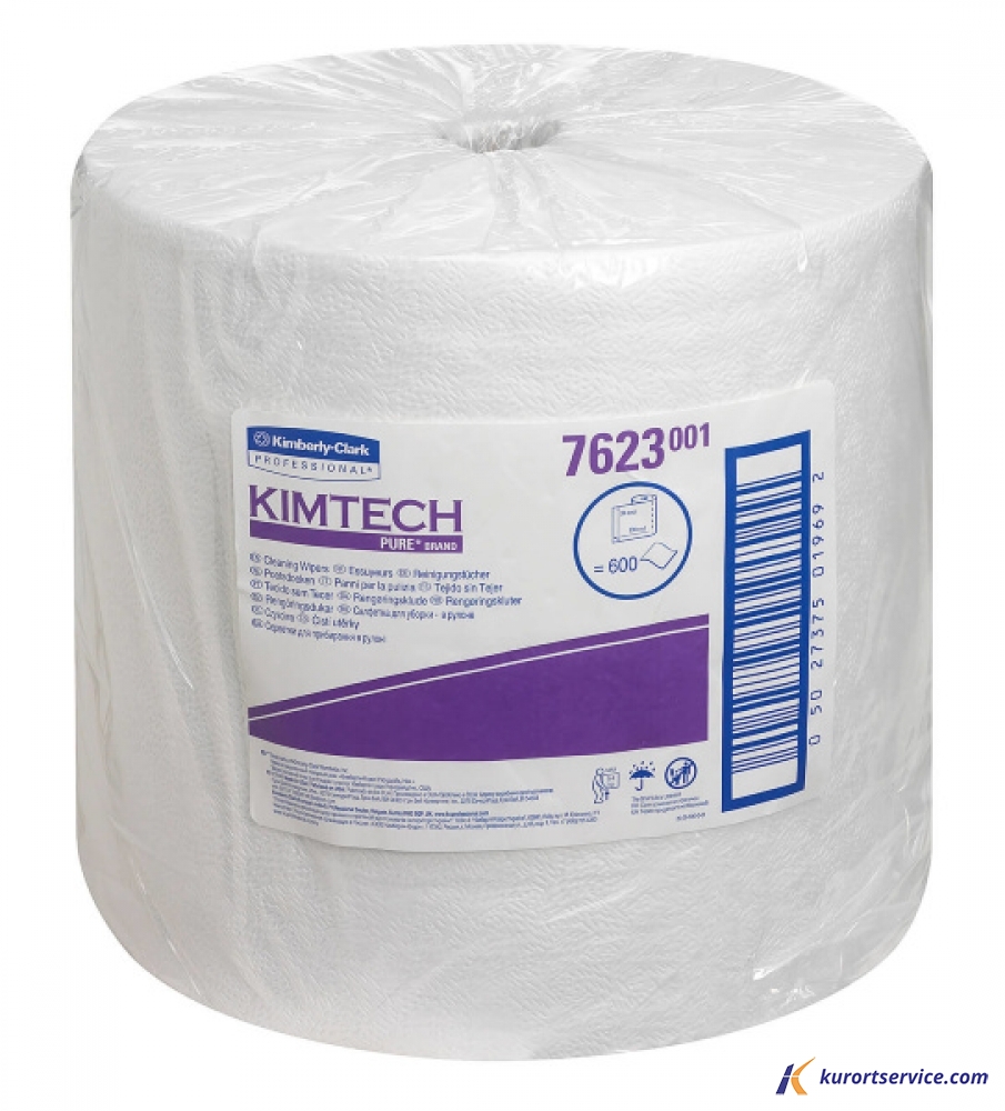 Протирочный материал Kimtech Pure в рулонах  безворсовый, 1 слой, 600 л