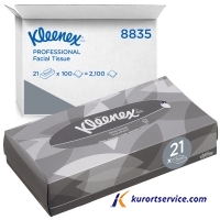 KIMBERLY CLARK Салфетки косметические для лица Kleenex, 2 слоя,100 л, 21,5* купить в интернет-магазине Курорт Сервис