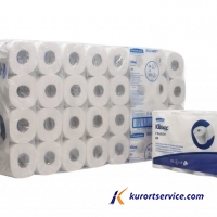 Туалетная бумага в стандартных рулонах Kleenex с логотипом, 2 сл, 42м, 350  купить в интернет-магазине Курорт Сервис
