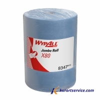 WypAll X80 Протирочный материал в рулонах  голубой (1 рулон 475 листов) купить в интернет-магазине Курорт Сервис