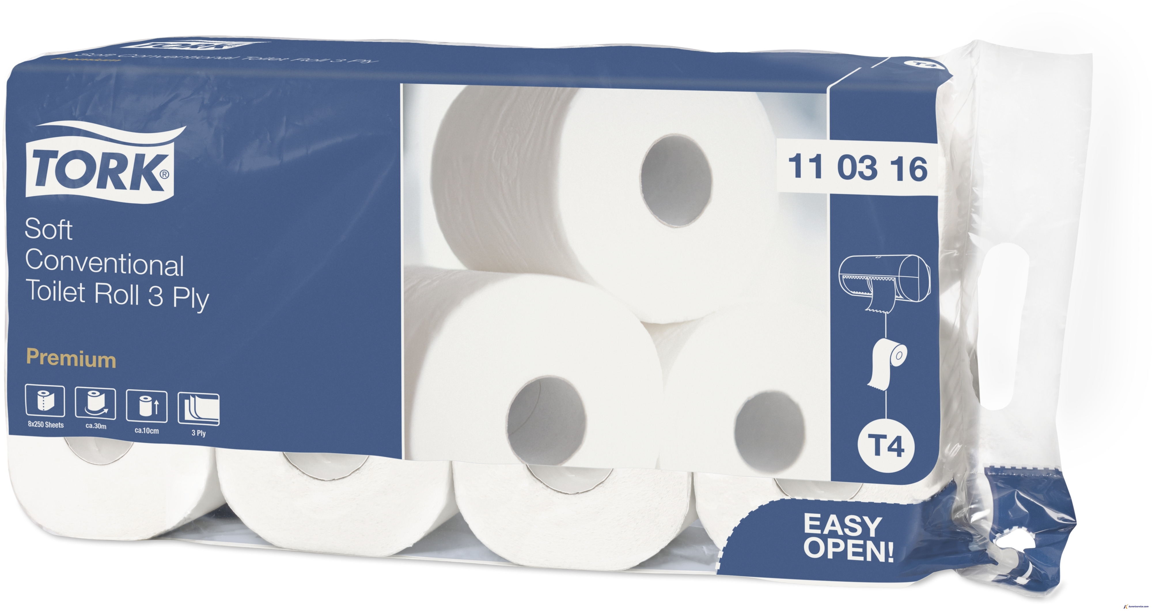 Tork Туалетная бумага в рулонах ультрамягкая 3сл 30м 110316 T4 купить в интернет-магазине Курорт Сервис