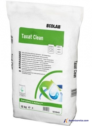 Ecolab TAXAT CLEAN Стиральный порошок универсальный низкотемпературный 15кг купить в интернет-магазине Курорт Сервис