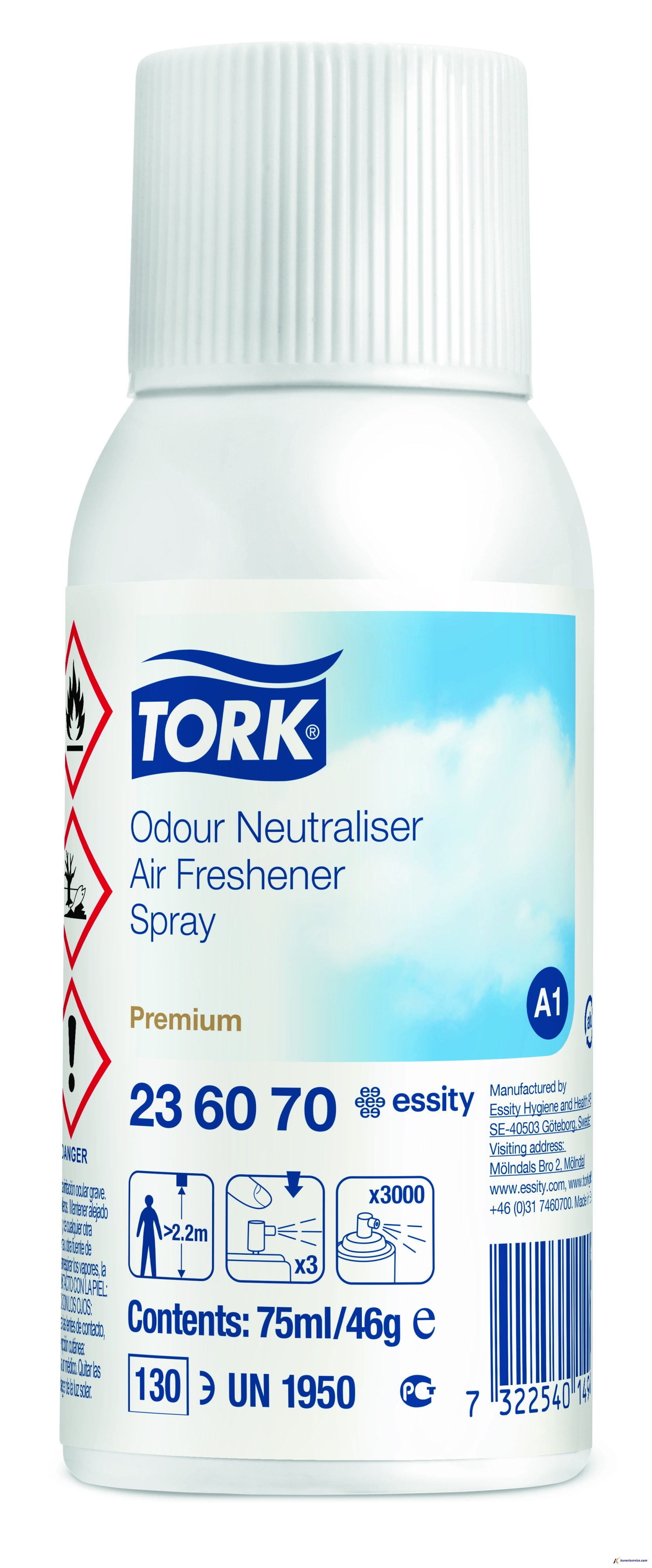 Tork Аэрозольный освежитель воздуха (нейтральный) 236070 A1 купить в интернет-магазине Курорт Сервис
