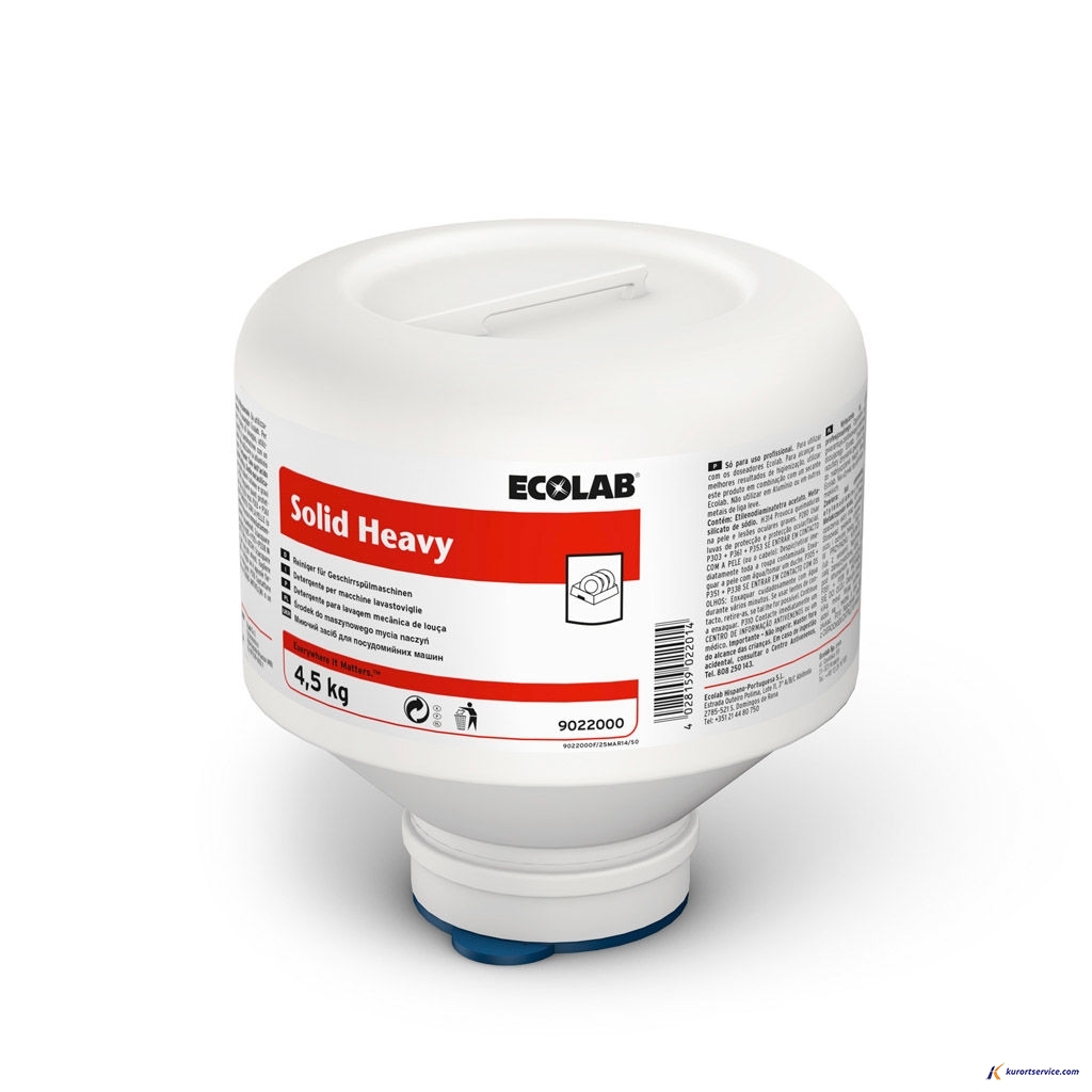 Ecolab Solid HEAVY твердое моющее средство для жесткой воды 4,5кг купить в интернет-магазине Курорт Сервис