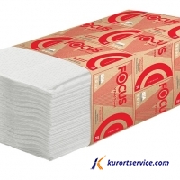 Focus бумажные полотенца Premium V сложения 2 слоя 23х23, 200 листов 504997 купить в интернет-магазине Курорт Сервис