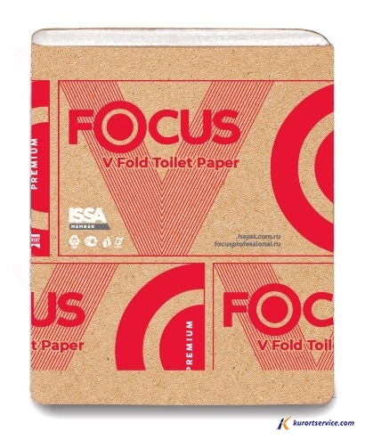 Focus Туалетная бумага листовая Premium V сложения 2сл 250л 5049979 купить в интернет-магазине Курорт Сервис