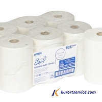 Бумажные полотенца в рулонах Scott Slimroll белые, 1 слой, 190 м, 6 рул/кор купить в интернет-магазине Курорт Сервис