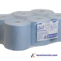 Бумажные полотенца в рулонах Scott Xtra голубые 1 слой, 304 м, 6 рул/кор купить в интернет-магазине Курорт Сервис