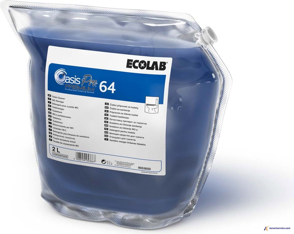 Ecolab Моющее средство для унитазов OASIS PRO 64 PREMIUM 2л купить в интернет-магазине Курорт Сервис