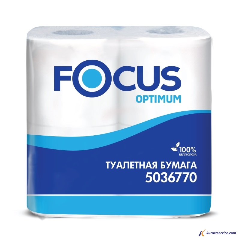 Focus Туалетная бумага optimum 2сл 4рул 22м 5036770
