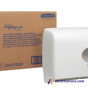 Диспенсер для туалетной бумаги в больших рулонах Aquarius белый на 2 рулона