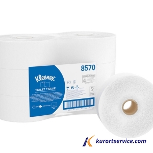 Туалетная бумага в больших рулонах Kleenex Jumbo Roll, 2 слоя,190 м, 500 ли