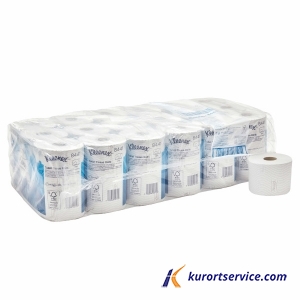 Туалетная бумага в стандартных рулонах Kleenex 2 слоя, 72 м, 600 листов, 6 