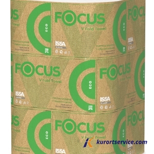 Полотенца листовые FOCUS ECO (V) сложения 1 слой 23х23, 250л, 15 шт в кор. 