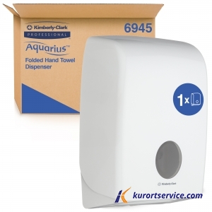 KIMBERLY CLARK Диспенсер для бумажных полотенец в пачках Aquarius белый