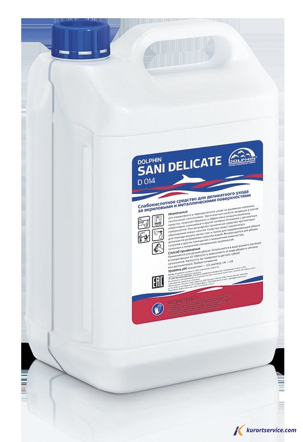 Dolphin Sani Delicate Слабокислотное средство для ежедневной уборки