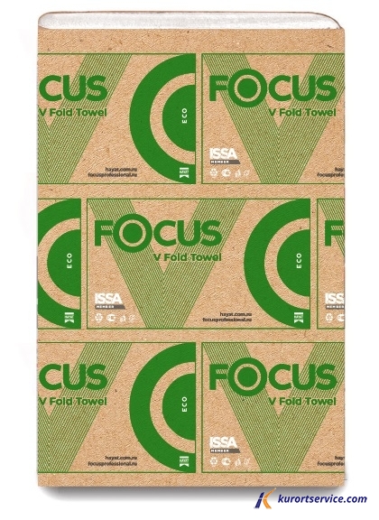 Focus бумажные полотенца Eco V сложения 1 слой 23х20.5, 200 листов 5049975