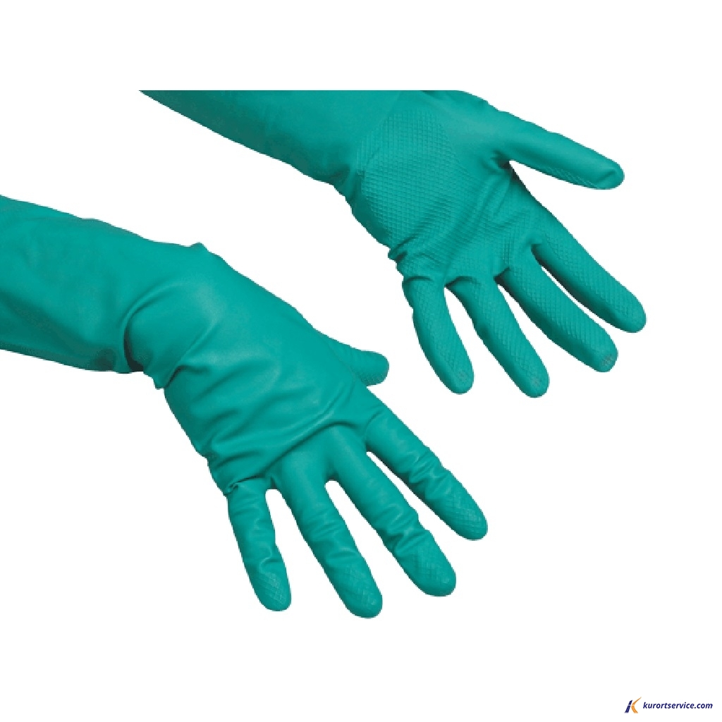 Vileda Professional Перчатки латексные многоцелевые M (зеленый) 100756
