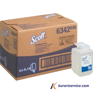 Жидкое мыло пенное в кассетах Scott Control для частого использования, 1 л