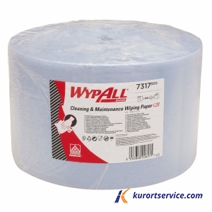 Протирочный материал WypAll L20 в рулонах  голубой, 2 слоя, 380 м, 1000 лис